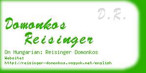 domonkos reisinger business card